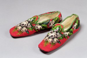 ワークスリッパ、1860年代（ベルリンウール） 作： English School